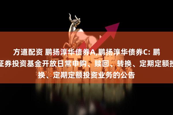 方道配资 鹏扬淳华债券A,鹏扬淳华债券C: 鹏扬淳华债券型证券投资基金开放日常申购、赎回、转换、定期定额投资业务的公告