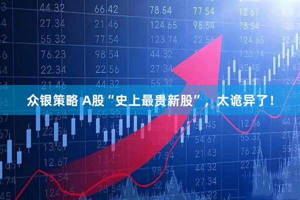 众银策略 A股“史上最贵新股”，太诡异了！